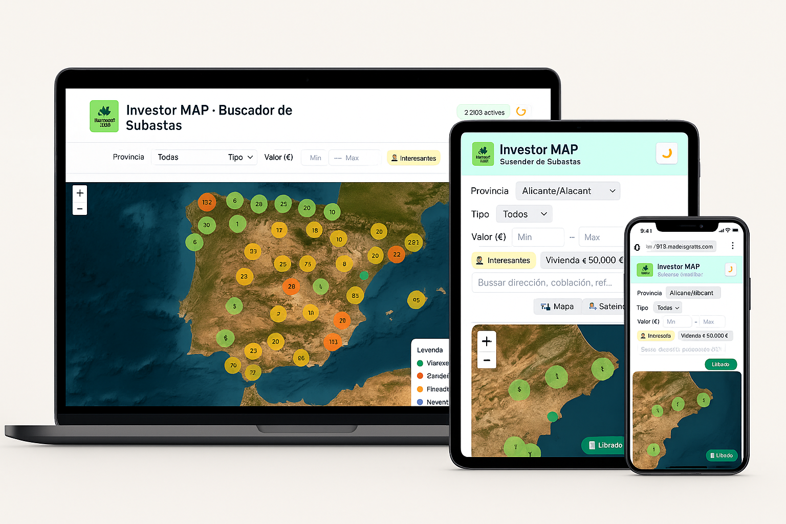 Vista móvil de la comunidad