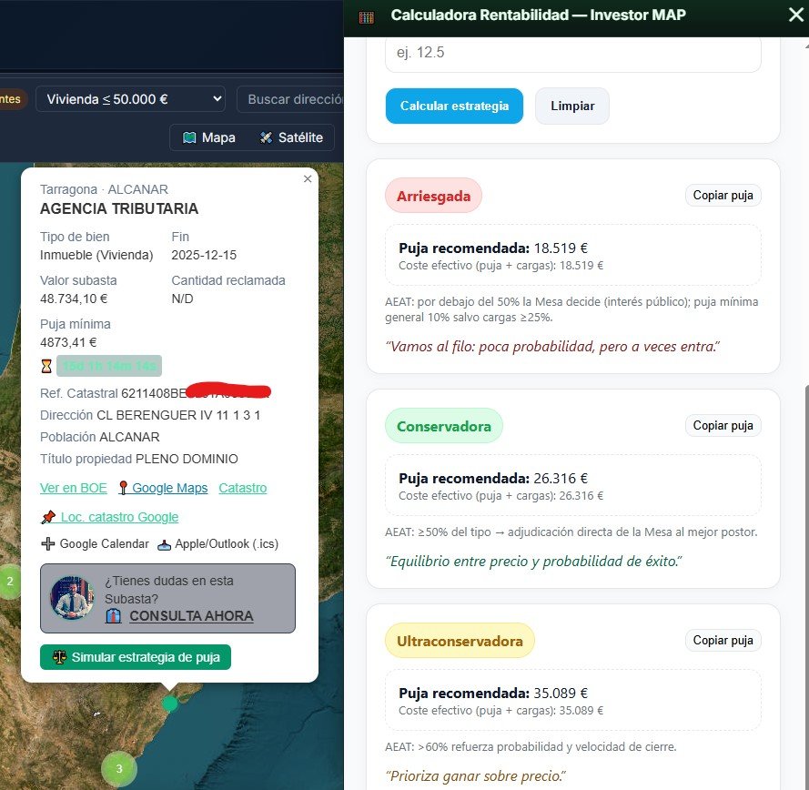 Calculadora Puja Subasta